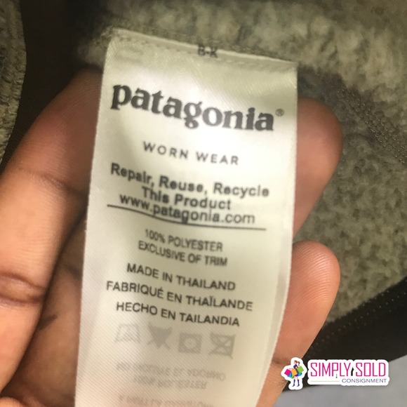 Patagonia Women's Better Sweater 1/4 Zip Knit Fleece Pullover Light Brown Sz M - Picture 7 of 8